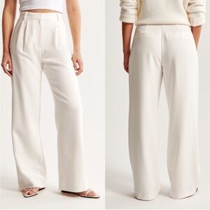 Abercrombie & Fitch Cream Sloane Wide Leg Pants Size 28 Reg